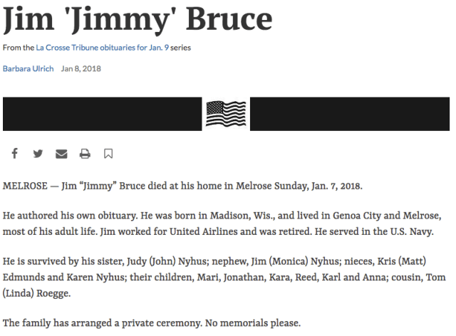 Jim Bruce Obit